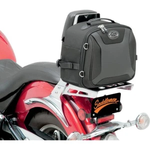 Saddlemen FTB1000 Backrest Back Seat Sissy Bar Bag Motorcycle Luggage - Picture 1 of 4