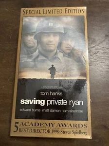 NEW & SEALED Saving Private Ryan VHS 2 Tape Set TOM HANKS - Foto 1 di 4