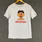 Operation Shirt Mens Small White Tee Hasbro Gaming Board Game Swag Adult