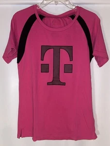 T-Mobile 5G Jersey Shirt Women's Medium Hot Pink Athletic Employee Short Sleeve - Picture 1 of 6