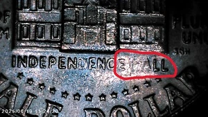 1976 D Kennedy Half Dollar Grease Mint Error Missing "H'" And Partail "A" Hall) - Picture 1 of 9