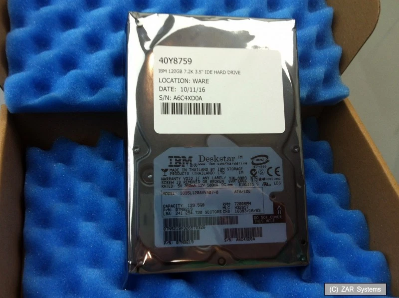 120GB IBM 40Y8759, 24P3687 IDE HDD FESTPLATTE für ThinkCentre A30, NetVista M42 - Bild 1 von 1
