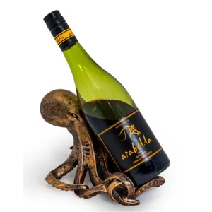 Antique Bronze Octopus Wine Bottle Holder - Picture 1 of 1