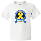 Inktastic Childhood Cancer Pediatric Cancer Ribbon Youth T-Shirt Childs Tee Kids