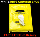 Strong White Hdpe Butcher/Counter Bags! | 12Mu | 1000 Bags (Medium (10" X 12"))