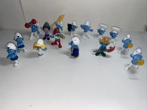 Lot of 15 McDonalds SMURFS Peyo Figures 2011 McDonalds Some 2012 Smurf Bundle - Picture 1 of 4