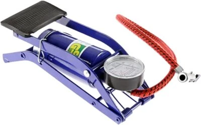 Foot Air Pump High Pressure Gauge Tyre Tire Inflator Air Bed Bike Ball - image 1 of 4