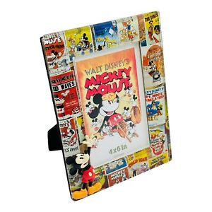 Disney Store Mickey Mouse And Friends Poster Comics GLASS Photo Frame RARE