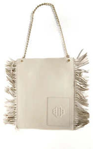 Maje Women's Bag Handbag Leather Logo Fringe MFASA00804 - Picture 1 of 13