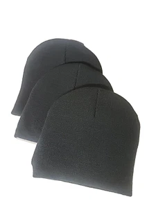 Port and Co. Unisex Beanie Fleece, Sports Hat, Skull, Snow Ski Cap set of 3 - Picture 1 of 2