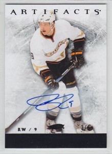 2012-13 UD ARTIFACTS BOBBY RYAN AUTO 3/5 BLACK #5 Autograph Upper Deck Senators