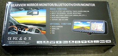 NEW Crimestopper SV-9160N Replacement Style Mirror with 3.5" LCD Display w/ Nav - Image 1 of 2