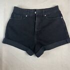90s Style wild fable highest rise curvy black denim shorts mom jeans size 6/28