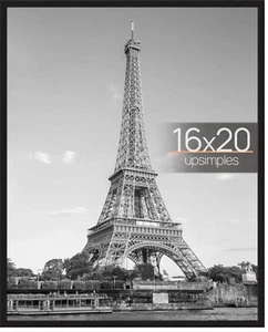 Upsimples Black 16 x 20" CLEAR PLASTIC Lightweight Poster Large PHOTO FRAME NEW - Picture 1 of 2