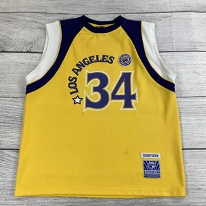 Delf Sports Los Angeles Lakers #34 Basketball Jersey Men Size Large Vintage - Picture 1 of 9