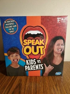 Speak Out Kids Vs Parents 10 Mouthpieces 200 Double Sided Cards Hasbro Gaming - Picture 1 of 2