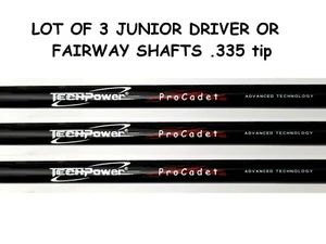 3 JUNIOR FLEX GRAPHITE DRIVER / FAIRWAY SHAFTS 335 tip Great for younger juniors - Picture 1 of 1