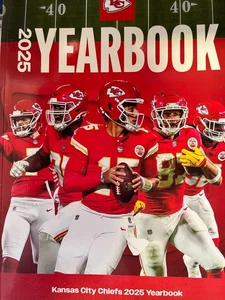 2025 NFL KANSAS CITY CHIEFS YEARBOOK NFL PROGRAM SUPER BOWL CHAMPIONS MAHOMES - Picture 1 of 1