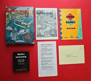 River Raid Completo Atari 2600 Scatola Inserti Manuale Vintage Testato Action Shooter - Foto 1 di 21