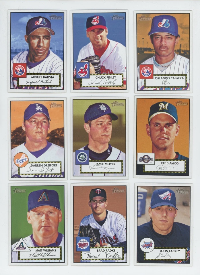 2001 Topps Heritage Baseball You Pick *FINISH YOUR SET* 15 CARDS FREE SHIP 1-150 - Image 1 of 1