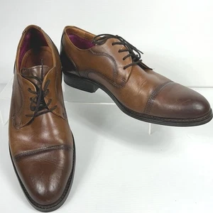 Scarpe eleganti Johnston Murphy biancospino in pelle marrone da uomo taglia 11 M punta a cappuccio - Foto 1 di 13