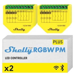 Shelly Plus RGBW PM - WLAN Controller für LED-Streifen, 12-24 VDC, 3  - Bild 1 von 7