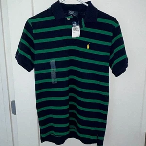 COPY - Polo Ralph Lauren striped polo shirt boy's sz M 12/14 NWT - Picture 1 of 4