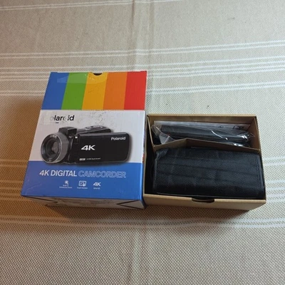 Polaroid 4K 18X Zoom Touch Screen Wi-Fi Camcorder Black - Image 1 of 3