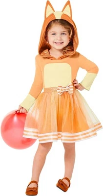 Spirit Halloween Bluey Bingo Orange Toddler Girl Dress Costume Dog 3T-4T - Image 1 of 4