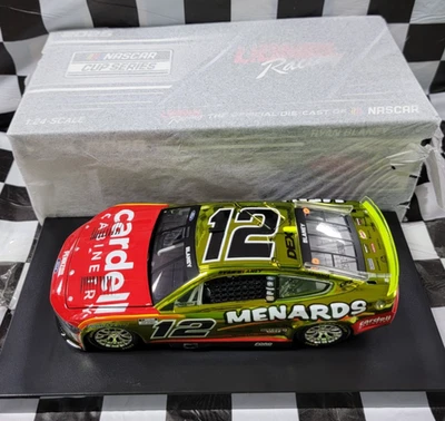Ryan Blaney #12 MENARDS / CARDALL 2025 COLOR CHROME Mustang 1:24 C122523MENRBCL - Immagine 1 di 4