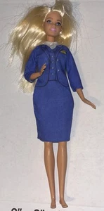 Barbie Dream Careers Blue Outfit American Flight Attendant For 11.5" - Picture 1 of 4