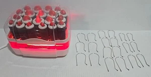 Revlon Radiance Lighted Instant Heat Hairsetters Model RVH230 w/ All 20 Clips - Picture 1 of 20