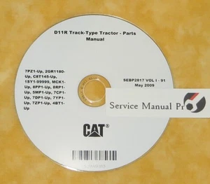 SEBP2817 Caterpillar D11R Track Type Tractor Dozer Parts Manual Book CD - Picture 1 of 1