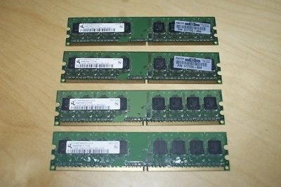 HP PC2-5300 512MB DIMM DDR2 SDRAM Memory (377725-888) SET OF 4 - Image 1 of 3