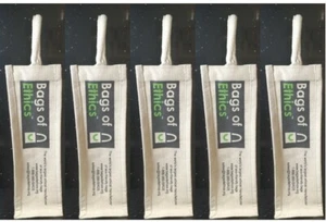 Wine Jute Bottle Bags Carriers Jute Hessian and Cotton Fibre X5 - Picture 1 of 3