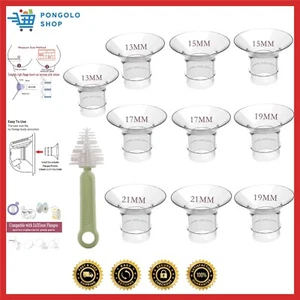 bilblo 10pcs Flange Insert 13/15/17/19/21mm,Compatible with Medela/TSRETE/mom... - Picture 1 of 8