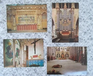 Lote de 4 postales de la Abadía de Westminster Reino Unido - Imagen 1 de 2