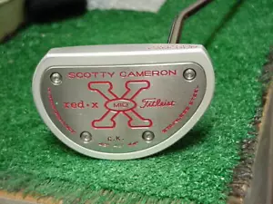 Bellissimo putter medio Titleist Scotty Cameron rosso X 35 pollici - Foto 1 di 5