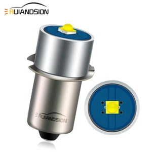 2 Stück weiß P13.5S PR2 2525 3W LED Taschenlampe Kopf Licht Taschenlampe Birne 6V 9V 12V 18V - Bild 1 von 6