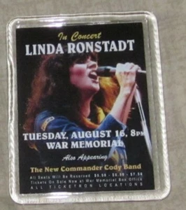 LINDA RONSTADT LARGE ACRYLIC FRIDGE MAGNET WAR MEMORIAL - Picture 1 of 3
