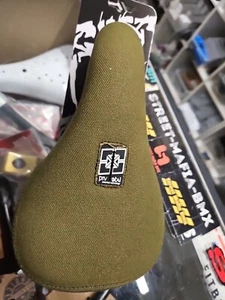 Taburete de bar FIT BMX BIKE FAT Pivotal SEAT VERDE OLIVA GT SE S&M KINK DK FBM nuevo - Imagen 1 de 11