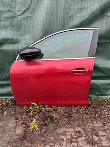 PEUGEOT 308 GTI 270 T9 FRONT PASSENGER SIDE DOOR COMPLETE COLOUR CODE KLQV RED - Picture 1 of 2