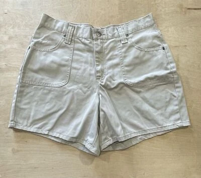 Pantalones Cortos Vintage Riders Mujer Beige Tiro Alto Caqui Mamá Talla 12m Foto 1 de 4