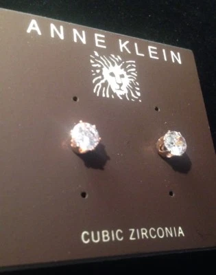Pendientes Anne Klein Circonita Cúbica Color Oro Rosa NUEVO Joyería para Mujer Foto 1 de 4