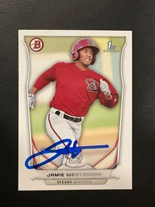 Jamie Westbrook signierte Karte 2014 Bowman #BP46 In Person Autogramm (IP) Auto - Bild 1 von 2