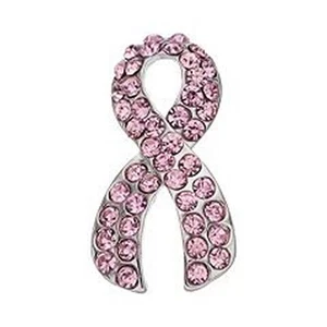 National Breast Cancer Foundation Pink Crystal Awareness Ribbon Pin, FREE S&H - Bild 1 von 5