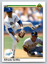 1990  Upper Deck #338 Alfredo Griffin Los Angeles Dodgers