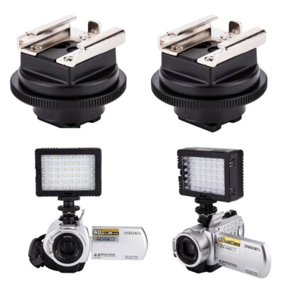 2 Pack Universal Hot Shoe Adapter for Sony DCR-SR300 SR200 SR96 HDR-SR12 CX550V - Image 1 of 4