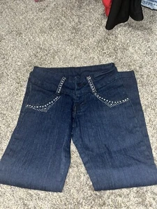 Bedazzled Jeans Girls Size 16 - Picture 1 of 4