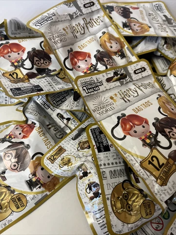 Lot Of 34 Harry Potter Bag Tags - New Series NEW Sealed Blind Bags Universal Cover